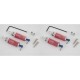 TEAM ASSOCIATED RC18T SILVER FRONT REAR SHOCK SET